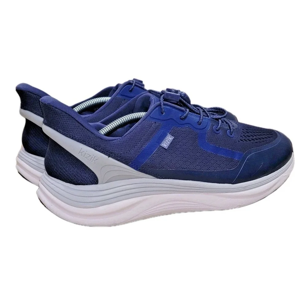 Kizik London Hands Free Slip-On Shoes Men's Size 11 2E Wide Blue Walking Sneaker